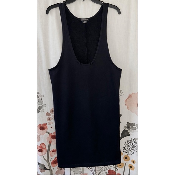 Espirit Sport Vintage 80’s Black Sleeveless Fleece Dress Size: M ( RARE! ) - Picture 1 of 6